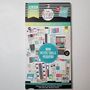 The Happy Planner Mini Fitness Sticker Value Pack 1939 Pieces PPSV-36-3048